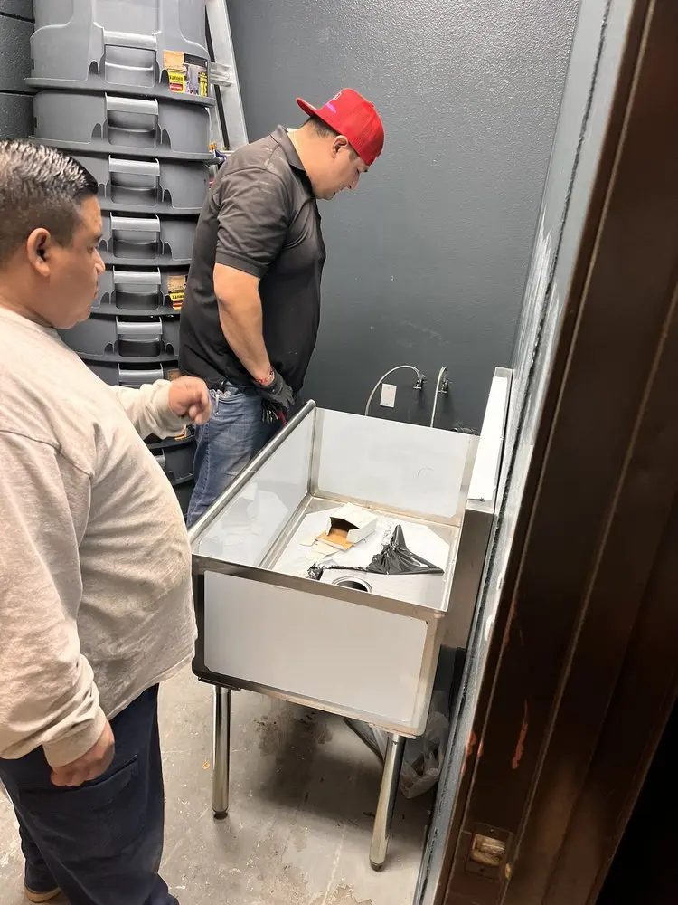 Commercial plumbing and sink installation in Waverly